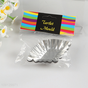 New Arrival 6PCS Egg Tart Molds Reusable Tart Baking Pans