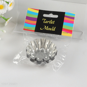 China Wholesale 6PCS Egg Tart Molds Mini Tart Pans for Baking