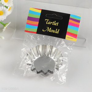 Factory Supply 6PCS Non-Stick Egg Tart Pans Mini Tart Molds