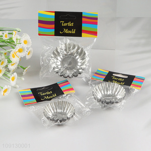 Popular Product 6PCS Reusable Non-Stick Egg Tart Baking Molds