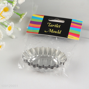 Factory Price 6PCS Mini Egg Tart Pans Non-Stick Egg Tart Molds