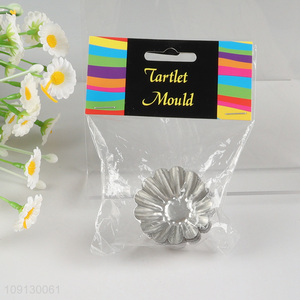 Factory Price 6PCS Non-Stick Egg Tart Pans Mini Tart Molds