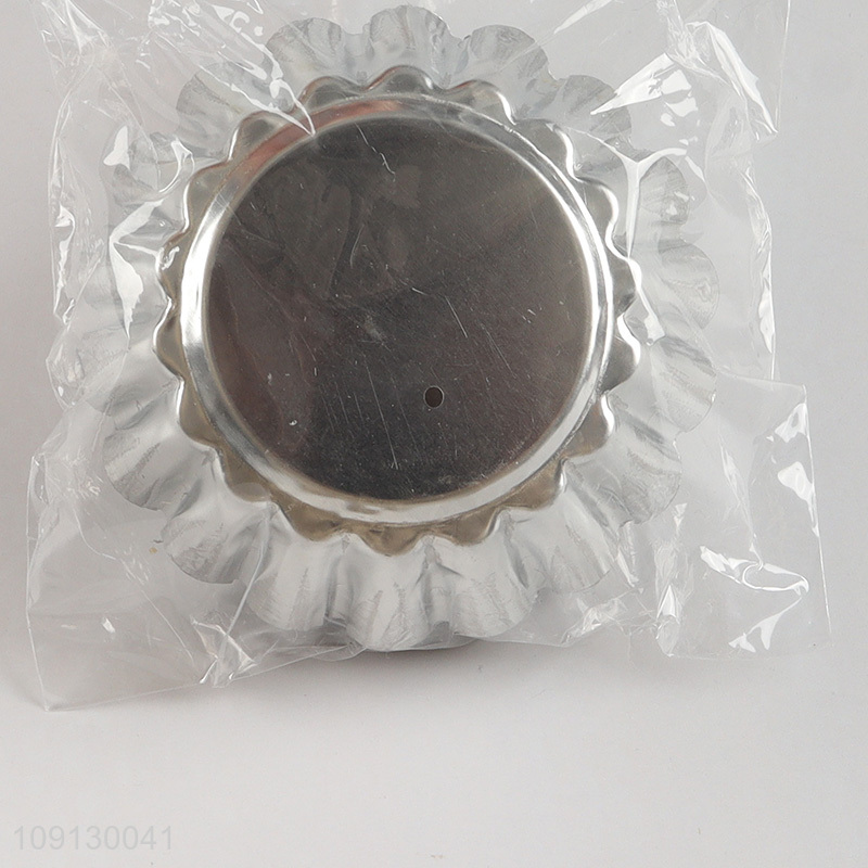 China Imports 6PCS Egg Tart Molds Reusable Tart Baking Pans