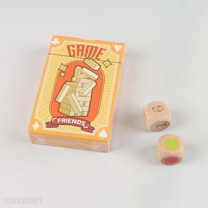 Hot Selling Colorful Wooden Blocks Stacking Game Montessori Toys for Kids