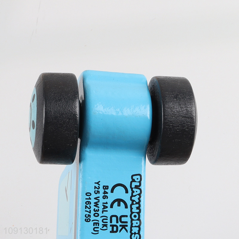 Hot Selling Baby Wooden Toy Car Wood Push & Pull Vehicle Montessori Toy