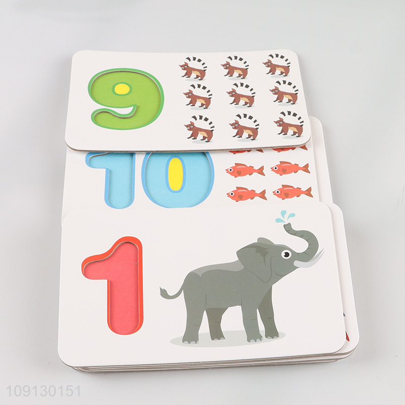 New Product Aphanumeric Double Sided Cognitive Cards Alphabet Letter Matching Toy