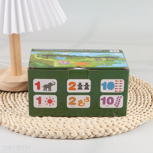 New Product Aphanumeric Double Sided Cognitive Cards Alphabet Letter Matching Toy