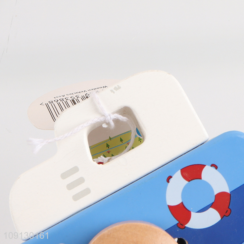 Online Wholesale Wood Push & Pull Vehicle Montessori Toy for Baby Kids