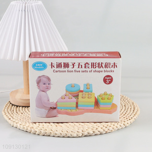 Wholesale Wooden Sorting & Stacking Toy Shape Sorters Educational Toy