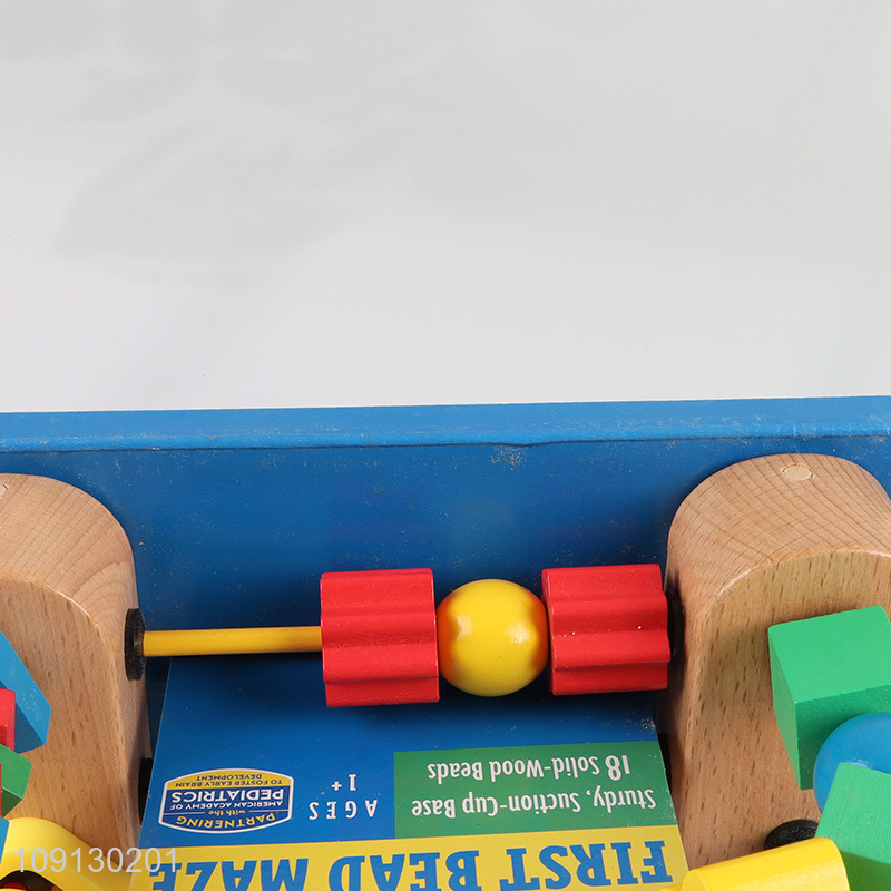 China Imports First Bead Maze Wooden Educational Toy for Kids Toddlers