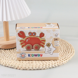 Factory Price Wooden Pull Toy Animal Pull Along Toy for Kids Toddlers