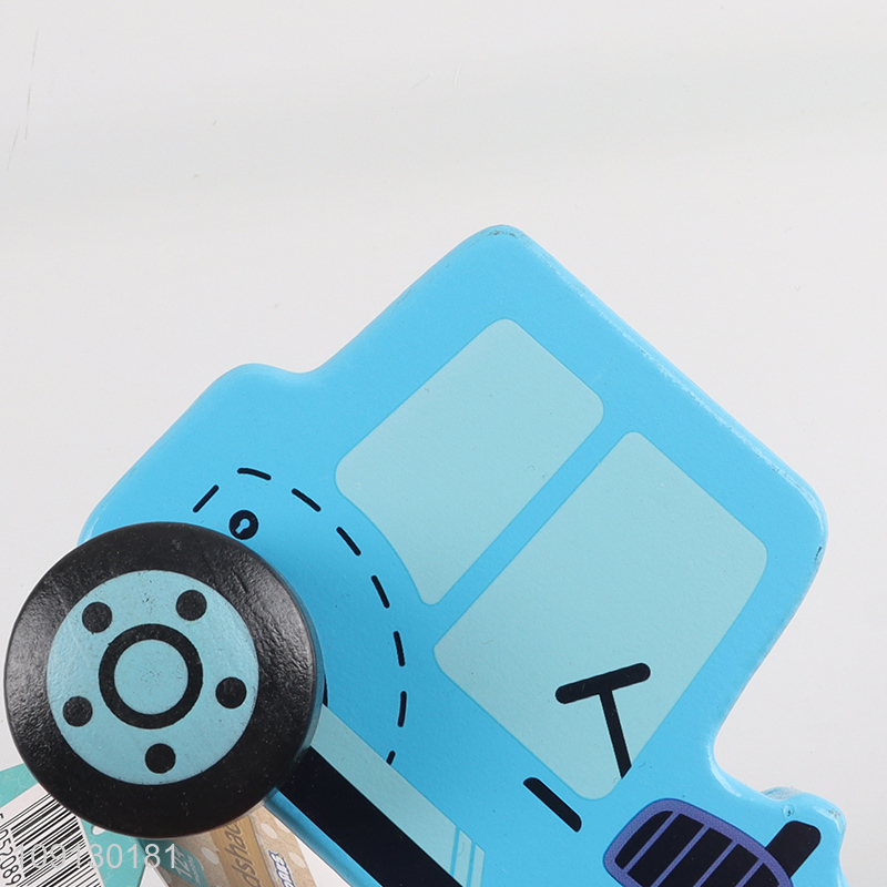 Hot Selling Baby Wooden Toy Car Wood Push & Pull Vehicle Montessori Toy