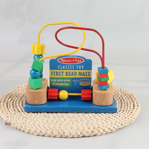 China Imports First Bead Maze Wooden Educational Toy for Kids Toddlers