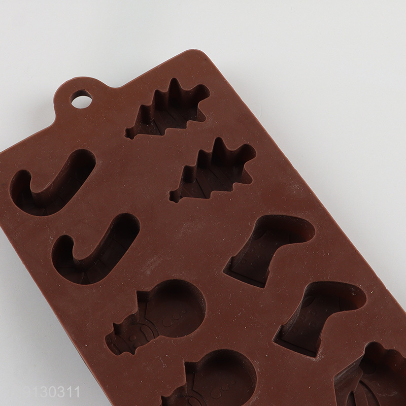 New Product Christmas Silicone Ice Cube Molds Christmas Chocolate Molds