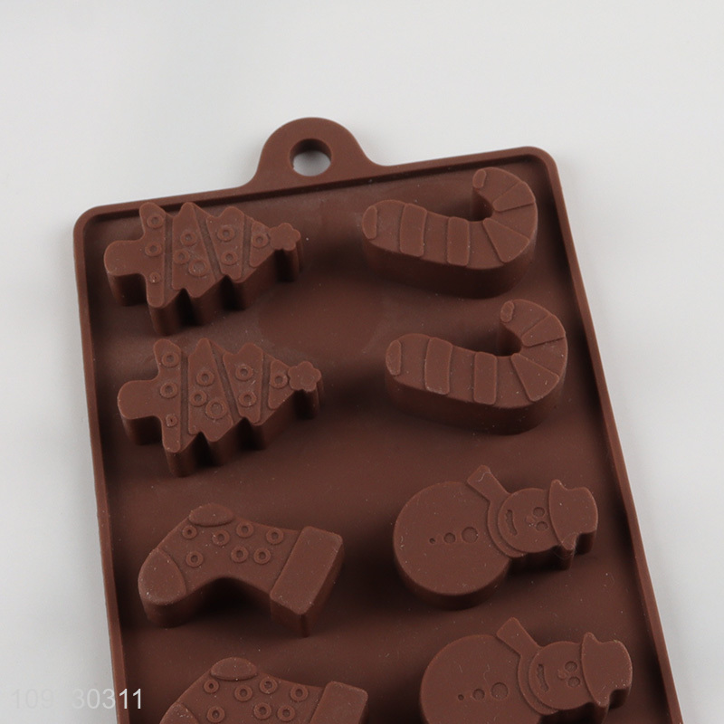 New Product Christmas Silicone Ice Cube Molds Christmas Chocolate Molds