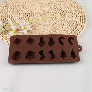 New Product Christmas Silicone Ice Cube Molds Christmas Chocolate Molds