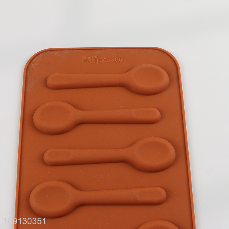 New Arrival Spoon Shaped Silicone Ice Cube Molds Chocolate Candy Molds