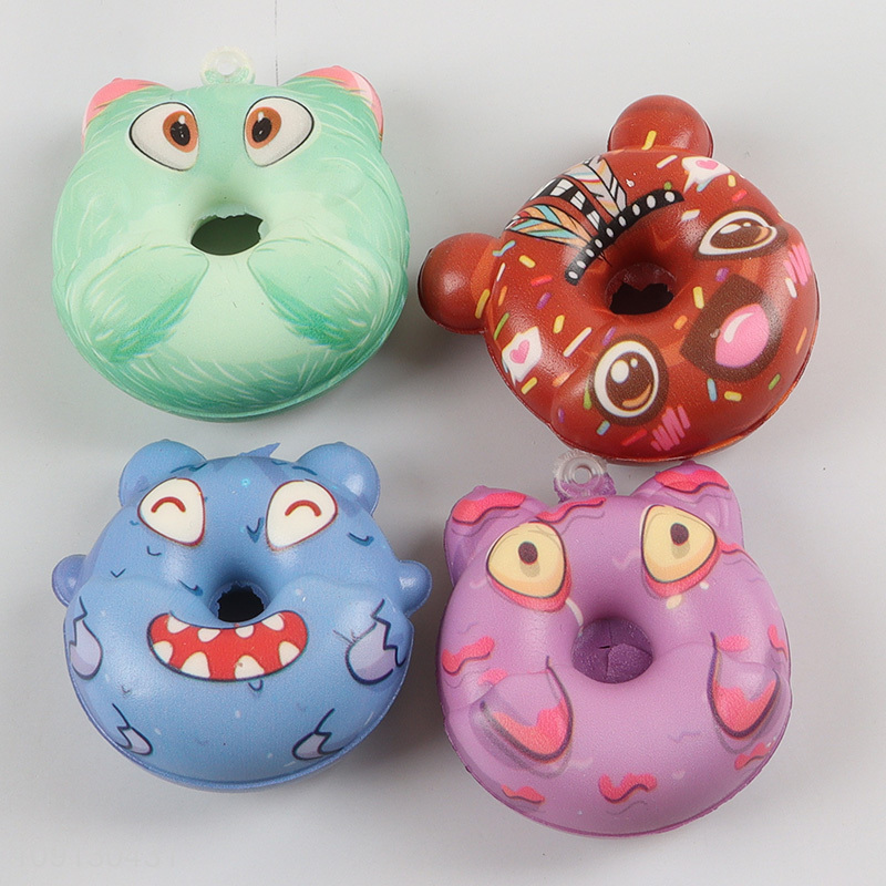 New Product Squishy Slow Rising Donuts Kawaii Squeeze Stress Relief Toy