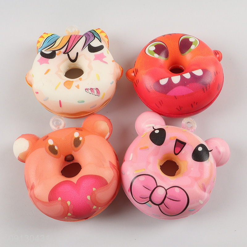 New Product Squishy Slow Rising Donuts Kawaii Squeeze Stress Relief Toy