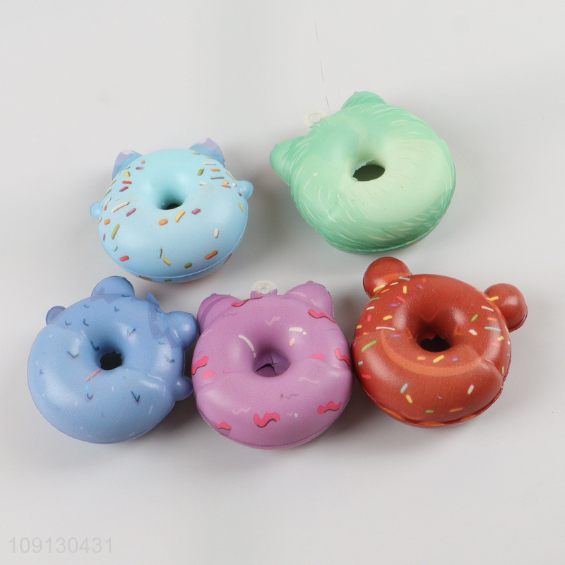 New Product Squishy Slow Rising Donuts Kawaii Squeeze Stress Relief Toy