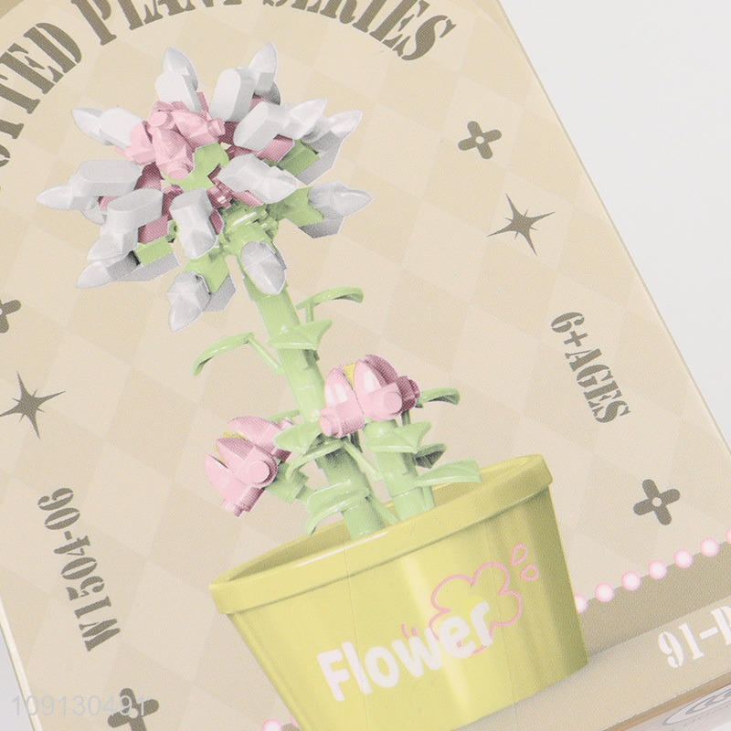 Good Quality Mini Flower Building Block Set Flower Blocks Toy Set