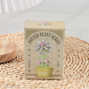 Good Quality Mini Flower Building Block Set Flower Blocks Toy Set