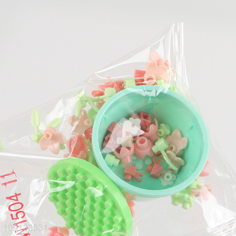 New Arrival Mini Flower Potted Plant Bonsai Building Blocks Toy