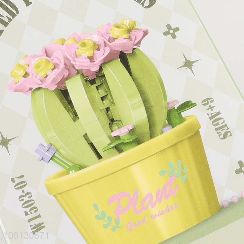 Hot Selling Mini Flower Building Block Set Flower Blocks Toy Set