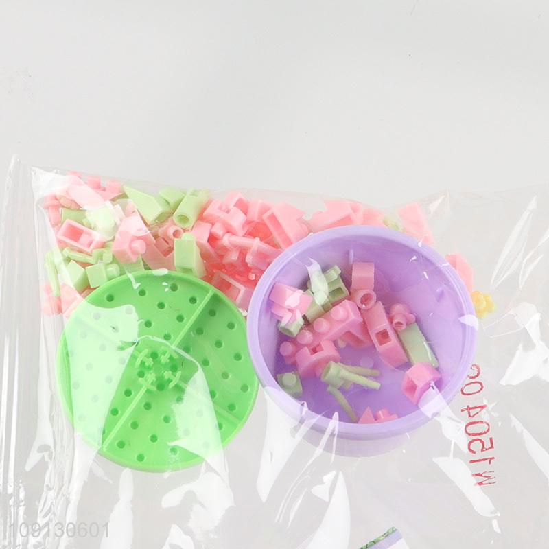 China Imports Cute Mini Building Blocks Flowers Potted Plant Set