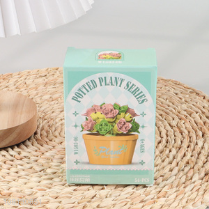 Factory Price Mini Flower Building Block Set Flower Blocks Toy Set