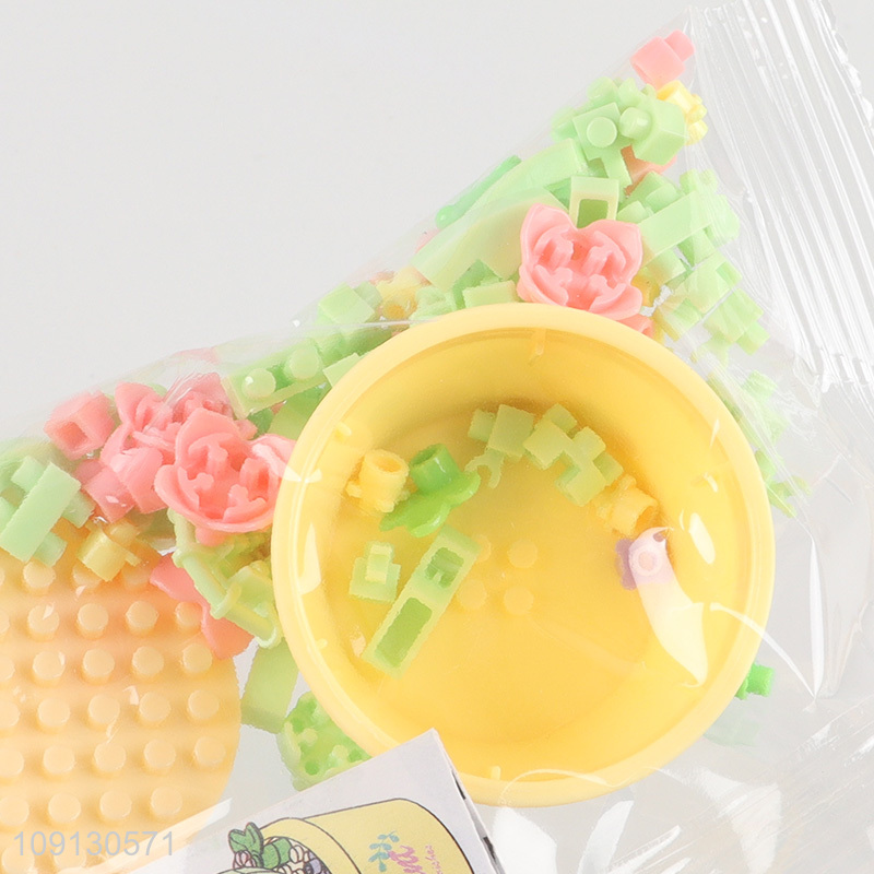 Hot Selling Mini Flower Building Block Set Flower Blocks Toy Set