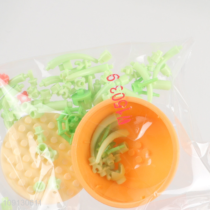 Factory Supply Mini Flower Potted Plant Bonsai Building Blocks Toy