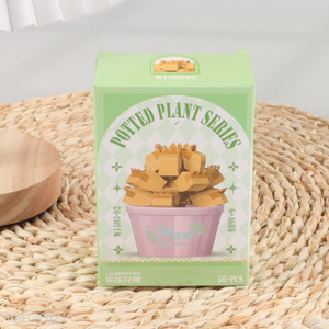 Popular Product Mini Flower Potted Plant Building Blocks Birthday Gifts