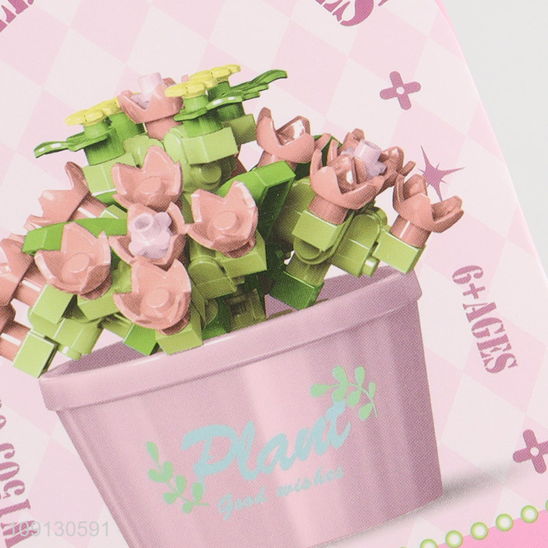 Good Quality Mini Flower Botanical Building Blocks Toy for Kids