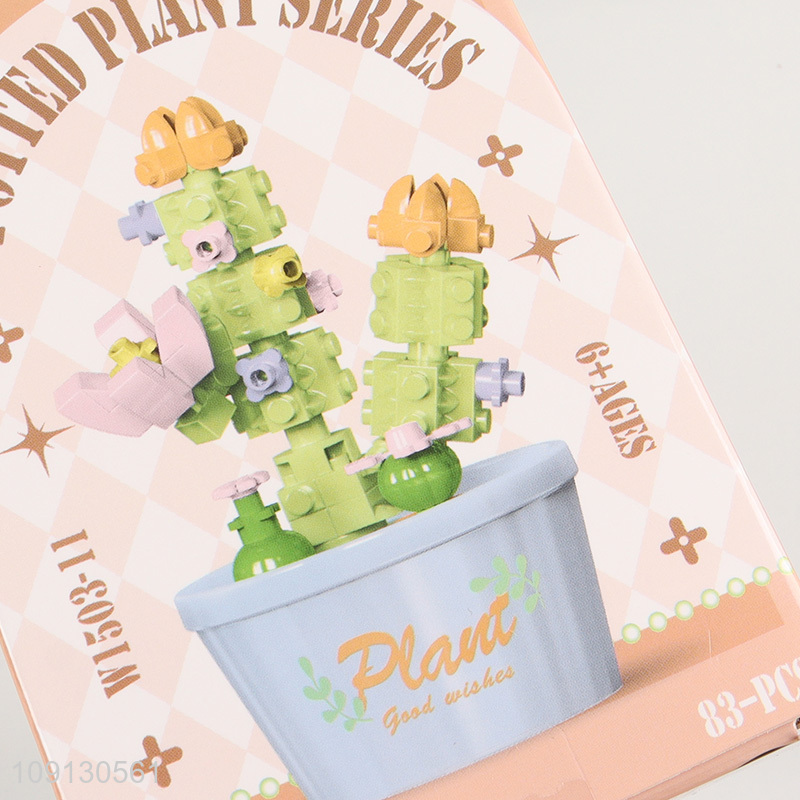 High Quality Mini Flower Blocks Flower Building Set for Home Decor