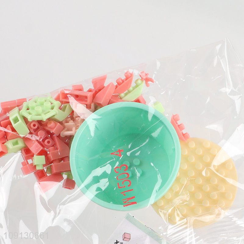 High Quality Mini Potted Plant Flower Building Blocks Toy Set