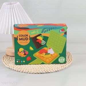 Factory Price DIY Play Dough Set Waffle Themed Modeling Clay Set