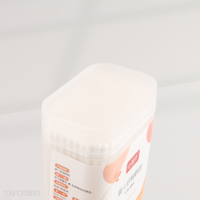 Hot Selling 200 Count Double Ended Cotton Swabs for Baby Ear Nose Cleaning