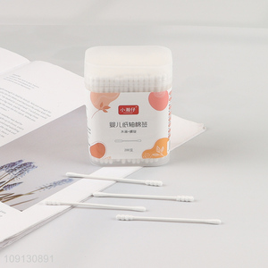 Hot Selling 200 Count Double Ended Cotton Swabs for Baby Ear Nose Cleaning