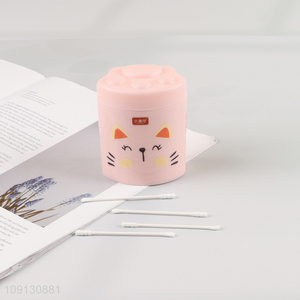 Factory Price 200 Count Double Ended Cotton Swabs with Cute Storage Case