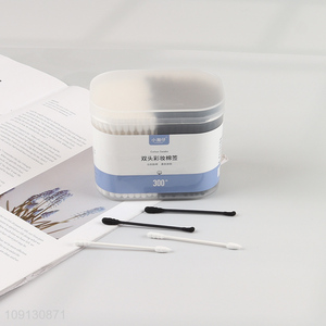 Wholesale 300 Count Double-Tipped Cotton Swabs (Pointed and Spiral Tip, Pointed and Round Tip)