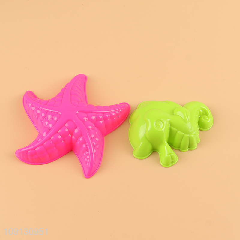 High Quality Plastic Beach Toys Sand Toy Set with Sand Bucket