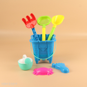Popular Product Plastic Sand Toys Beach Toy Set with Sand Bucket