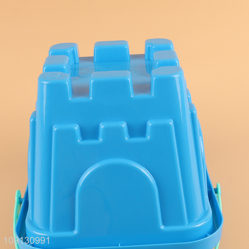 China Imports Beach Sand Toy Set with Bucket Shovel Rake Sand Molds