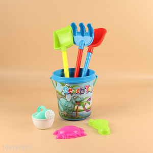 New Product Beach Sand Toy Set with Bucket Shovel Rake Sand Molds