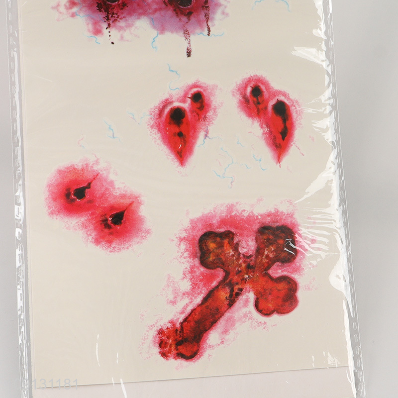 Good Quality Halloween Bloody Fake Tattoo Temporary Tattoo Stickers