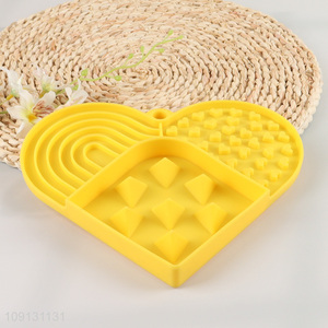 China Imports Silicone Dog Slow Feeder Lick Mat with Suction Cups