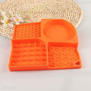 Wholesale Silicone Lick Mat Slow Feeder with Suction Cups for Dog Cat