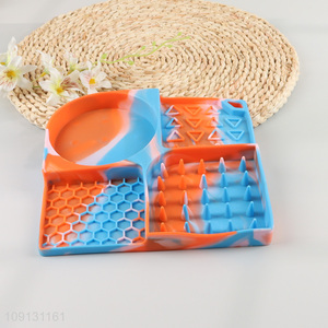 Hot Selling Dog Cat Slow Feeder Licking Mat with Suction Cups
