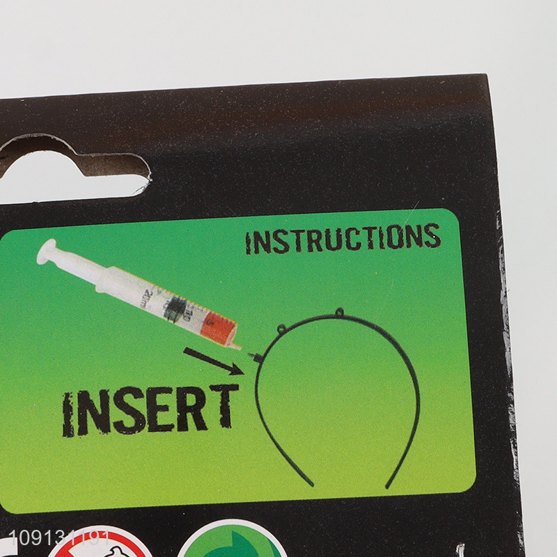 New Product Halloween Bloody Syringe Hair Hoop Halloween Party Supplies